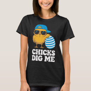 Chicks Dig Me Easter Toddler Boys Men Kids Happy E T-Shirt
