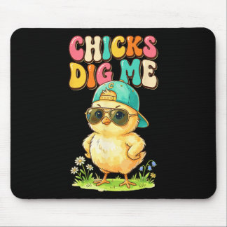 Chicks Dig Me Funny By Chick Sungles Retro Cute  Mouse Mat