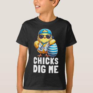 Chicks Dig Me Funny Happy Easter Day Nurse Doctor  T-Shirt