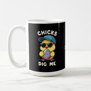 Chicks Dig Me Happy Easter Day Funny Kids Gift Coffee Mug