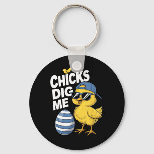 Chicks Dig Me Toddler Boy Easter Boys Easter Toddl Key Ring