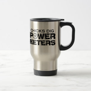 Chicks Dig Power Meters Travel Mug