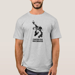 Chicks Dig Rim Brakes T-Shirt