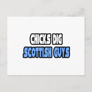 Chicks Dig Scottish Guys Postcard