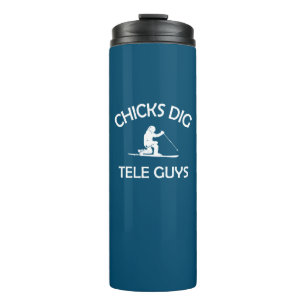 Chicks Dig Tele Guys Thermal Tumbler