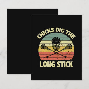 Chicks Dig The Long Stick Enclosure Card