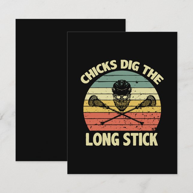 Chicks Dig The Long Stick Enclosure Card (Front/Back)