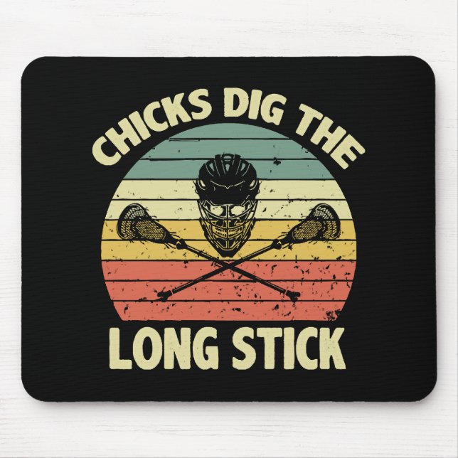 Chicks Dig The Long Stick Mouse Mat (Front)