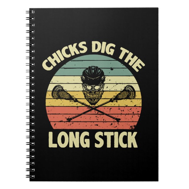 Chicks Dig The Long Stick Notebook (Front)