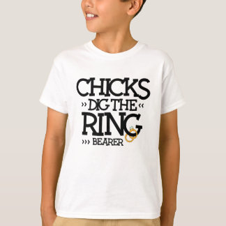 chicks dig the ringer bearer shirt gift