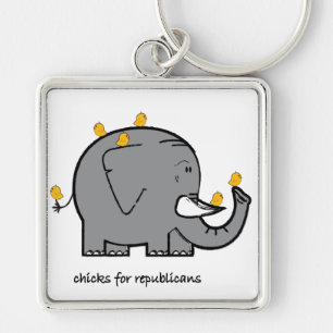 chicks for republicans key ring