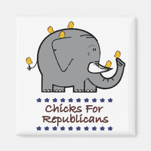 chicks for republicans magnet