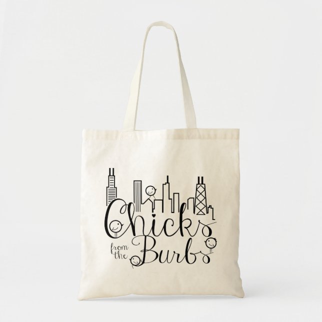 Chicks from the Burbs Tote Bag (Front)