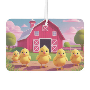 Chicks in Barnyard Happy Spring Car Air Freshener