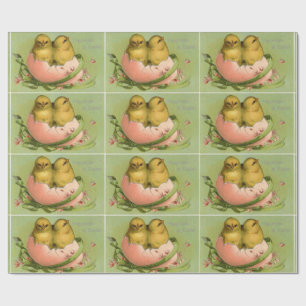 Chicks In Eggshell Wrapping Paper