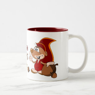 Chicks line up to see my nuts Two-Tone coffee mug