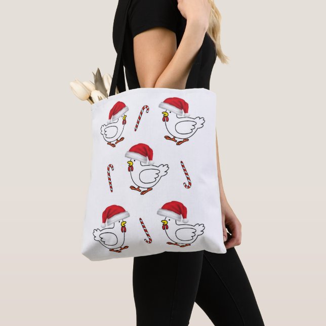 Chicks Merry Christmas Women's Tote Bags (Close Up)