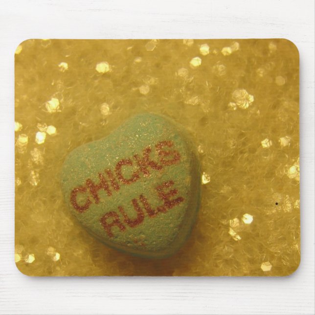 Chicks Rule Mouse Mat (Front)