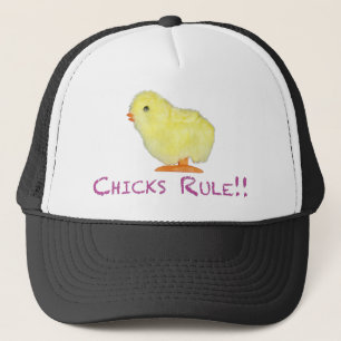 Chicks Rule Side Transparent Trucker Hat