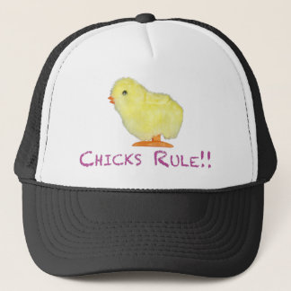 Chicks Rule Side Transparent Trucker Hat