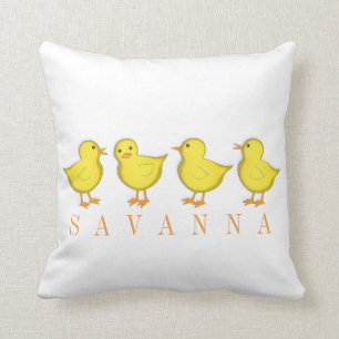 Chicks Throw Pillow