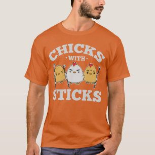Chicks with Sticks Drumming Fitness Chicks Cardio  T-Shirt