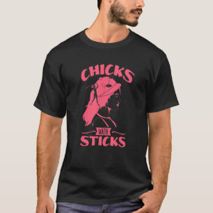 Chicks With Sticks Golf Cart Golfer Costume  Women T-Shirt