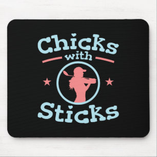 Chicks With Sticks Golf Women Club Mouse Mat