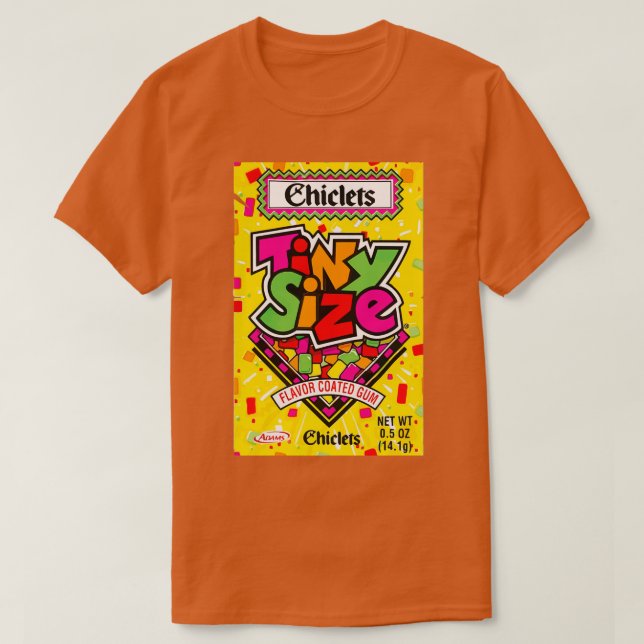 Chiclets Tiny Size Flavour Coated Gum  T-Shirt (Design Front)