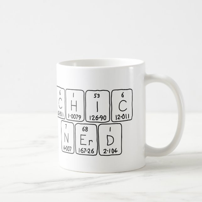 ChicNerd periodic table phrase mug (Right)