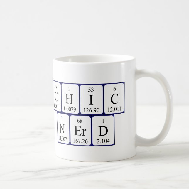 ChicNerd periodic table phrase mug (Right)