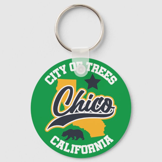 Chico, California Key Ring (Front)