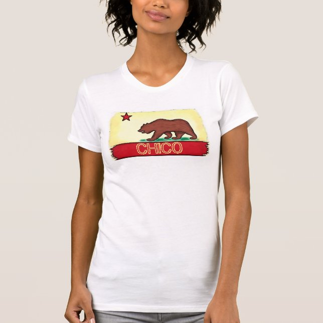 Chico California ladies state flag tee (Front)