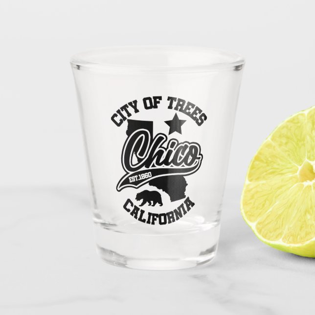 Chico, California Shot Glass (Front)