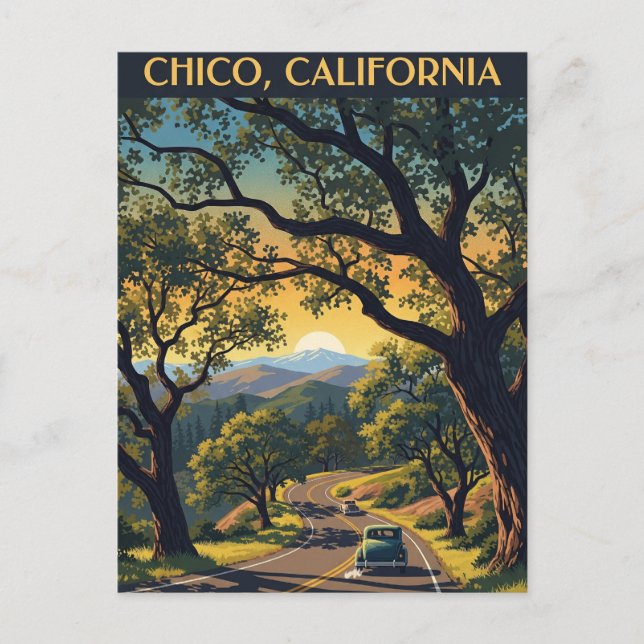 Chico California Travel Postcard (Front)