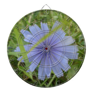 Chicory Blue Purple Flower Floral Dartboard