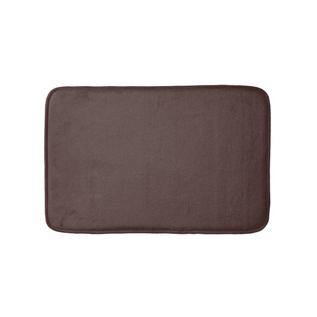 Chicory Coffee Solid Colour Print, Neutral Brown Bath Mat (Front)