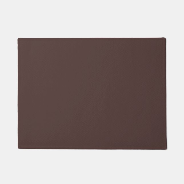 Chicory Coffee Solid Colour Print, Neutral Brown Doormat (Front)
