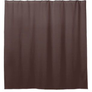 Chicory Coffee Solid Colour Print, Neutral Brown Shower Curtain
