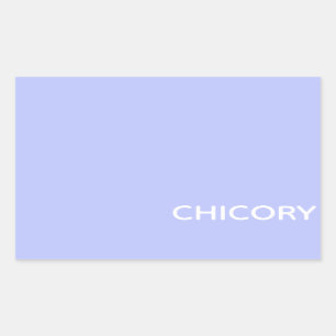 Chicory Flower blue color name Rectangular Sticker