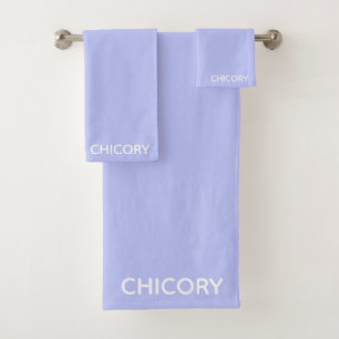 Chicory Flower blue colour name Bath Towel Set