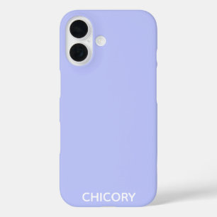Chicory flower blue colour name iPhone 16 case