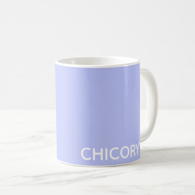 Chicory Flower blue colour name Coffee Mug (Front Right)