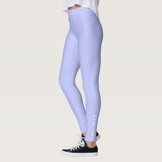 Chicory Flower blue colour name Leggings (Left)