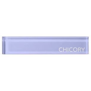 Chicory Flower blue colour name Nameplate
