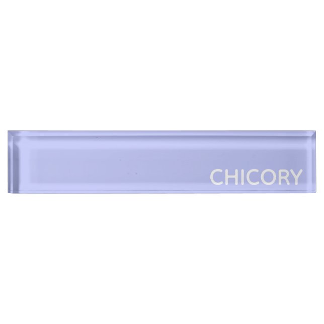Chicory Flower blue colour name Nameplate (Front)