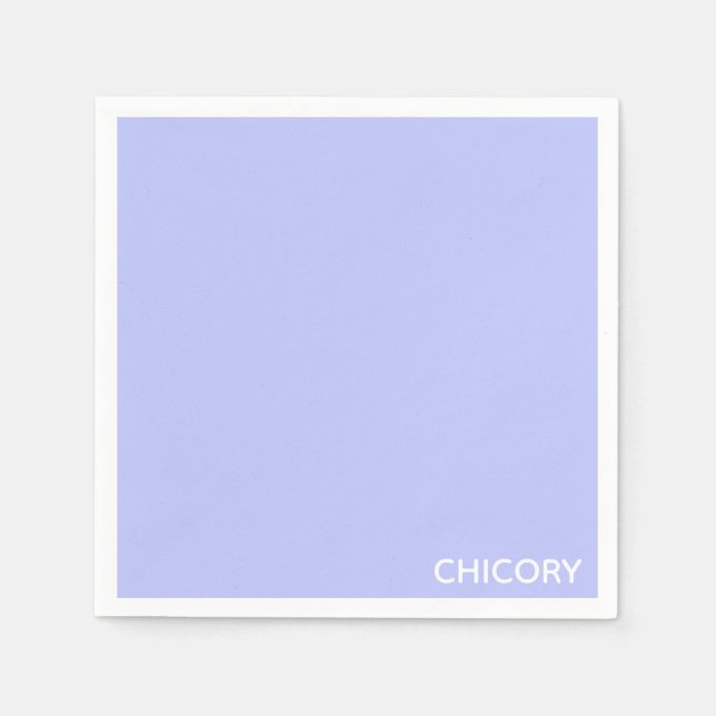Chicory Flower blue colour name Napkin (Front)