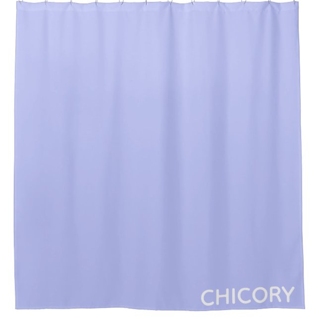 Chicory Flower blue colour name Shower Curtain (Front)