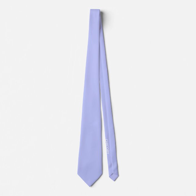 Chicory Flower blue colour name Tie (Front)