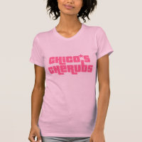 Chico's Cherubs Logo T-shirt Pink on pink